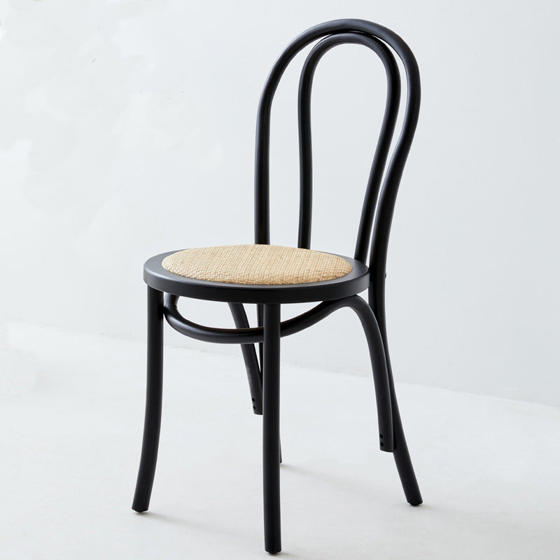 Modern Wood Dining Room Chair Armless Open Back Dining Side Chair for Home Use Black 1 Piece Clearhalo ' kitchen&dining_furn' 'Dining Chairs' 'Dining Tables & Seating' 'dining_chair' 'furn' 'furn_dining_chair' 'Furniture' 'furniture_dining_chair' 'Kitchen & Dining Furniture' 'kitchen' 4330613