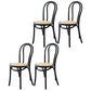 Modern Wood Dining Room Chair Armless Open Back Dining Side Chair for Home Use Black 4 Piece Set Clearhalo ' kitchen&dining_furn' 'Dining Chairs' 'Dining Tables & Seating' 'dining_chair' 'furn' 'furn_dining_chair' 'Furniture' 'furniture_dining_chair' 'Kitchen & Dining Furniture' 'kitchen' 4330618