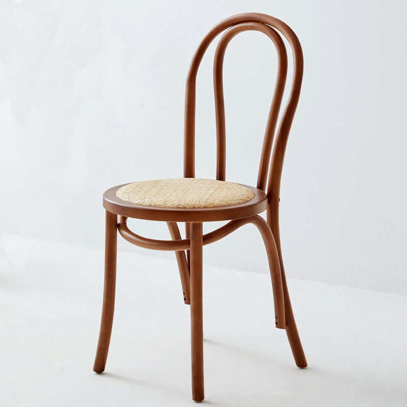 Modern Wood Dining Room Chair Armless Open Back Dining Side Chair for Home Use Walnut 1 Piece Clearhalo ' kitchen&dining_furn' 'Dining Chairs' 'Dining Tables & Seating' 'dining_chair' 'furn' 'furn_dining_chair' 'Furniture' 'furniture_dining_chair' 'Kitchen & Dining Furniture' 'kitchen' 4330620