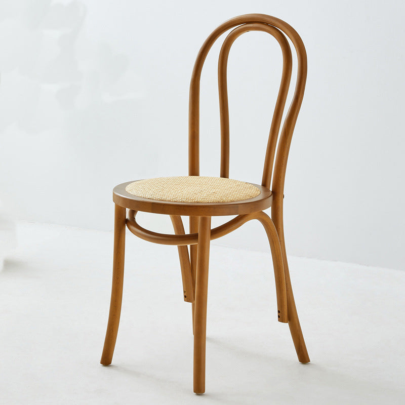 Modern Wood Dining Room Chair Armless Open Back Dining Side Chair for Home Use Brown 1 Piece Clearhalo ' kitchen&dining_furn' 'Dining Chairs' 'Dining Tables & Seating' 'dining_chair' 'furn' 'furn_dining_chair' 'Furniture' 'furniture_dining_chair' 'Kitchen & Dining Furniture' 'kitchen' 4330625