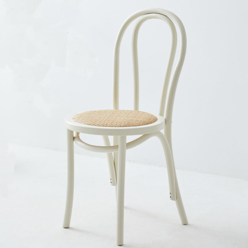 Modern Wood Dining Room Chair Armless Open Back Dining Side Chair for Home Use Cream 1 Piece Clearhalo ' kitchen&dining_furn' 'Dining Chairs' 'Dining Tables & Seating' 'dining_chair' 'furn' 'furn_dining_chair' 'Furniture' 'furniture_dining_chair' 'Kitchen & Dining Furniture' 'kitchen' 4330628