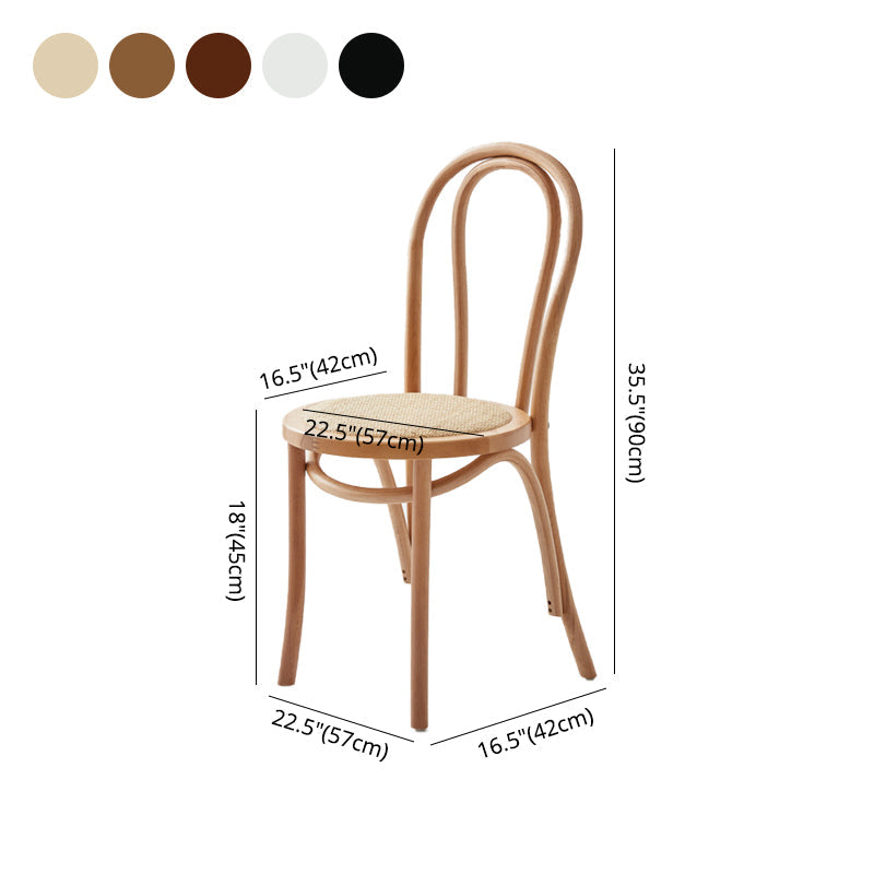 Modern Wood Dining Room Chair Armless Open Back Dining Side Chair for Home Use Clearhalo ' kitchen&dining_furn' 'Dining Chairs' 'Dining Tables & Seating' 'dining_chair' 'furn' 'furn_dining_chair' 'Furniture' 'furniture_dining_chair' 'Kitchen & Dining Furniture' 'kitchen' 4330631