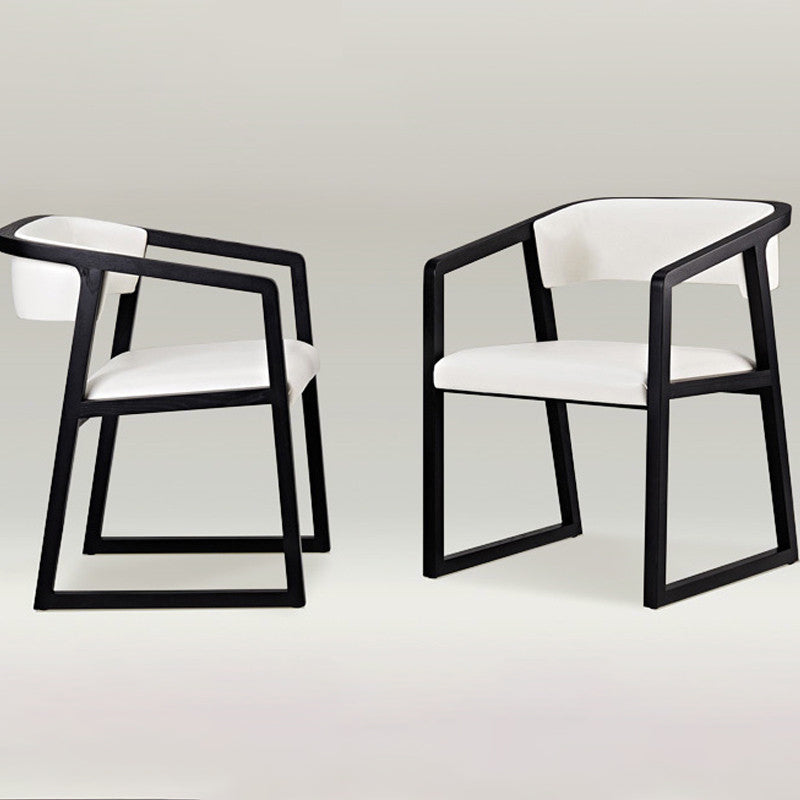 Home Wood Traditional Dining Chair Open Back Dining Side Chair with Arm Clearhalo ' kitchen&dining_furn' 'Dining Chairs' 'Dining Tables & Seating' 'dining_chair' 'furn' 'furn_dining_chair' 'Furniture' 'furniture_dining_chair' 'Kitchen & Dining Furniture' 'kitchen' 4330632