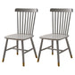 Contemporary Wood Restaurant Side Chair Windsor Back Dining Chair Gray-Gold 2 Piece Set Clearhalo ' kitchen&dining_furn' 'Dining Chairs' 'Dining Tables & Seating' 'dining_chair' 'furn' 'furn_dining_chair' 'Furniture' 'furniture_dining_chair' 'Kitchen & Dining Furniture' 'kitchen' 4330697