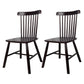 Contemporary Wood Restaurant Side Chair Windsor Back Dining Chair Black 2 Piece Set Clearhalo ' kitchen&dining_furn' 'Dining Chairs' 'Dining Tables & Seating' 'dining_chair' 'furn' 'furn_dining_chair' 'Furniture' 'furniture_dining_chair' 'Kitchen & Dining Furniture' 'kitchen' 4330700