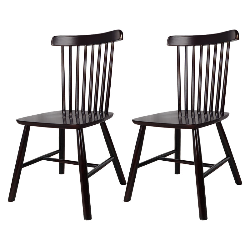 Contemporary Wood Restaurant Side Chair Windsor Back Dining Chair Black 2 Piece Set Clearhalo ' kitchen&dining_furn' 'Dining Chairs' 'Dining Tables & Seating' 'dining_chair' 'furn' 'furn_dining_chair' 'Furniture' 'furniture_dining_chair' 'Kitchen & Dining Furniture' 'kitchen' 4330700