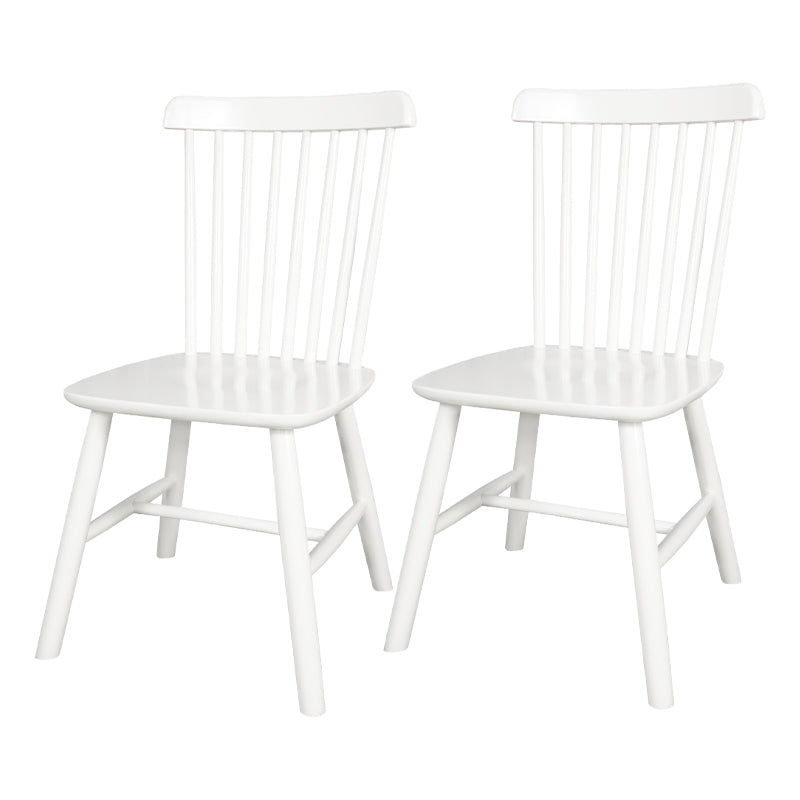 Contemporary Wood Restaurant Side Chair Windsor Back Dining Chair White 2 Piece Set Clearhalo ' kitchen&dining_furn' 'Dining Chairs' 'Dining Tables & Seating' 'dining_chair' 'furn' 'furn_dining_chair' 'Furniture' 'furniture_dining_chair' 'Kitchen & Dining Furniture' 'kitchen' 4330705