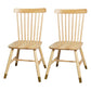 Contemporary Wood Restaurant Side Chair Windsor Back Dining Chair Natural Wood Antique Bronze 2 Piece Set Clearhalo ' kitchen&dining_furn' 'Dining Chairs' 'Dining Tables & Seating' 'dining_chair' 'furn' 'furn_dining_chair' 'Furniture' 'furniture_dining_chair' 'Kitchen & Dining Furniture' 'kitchen' 4330711