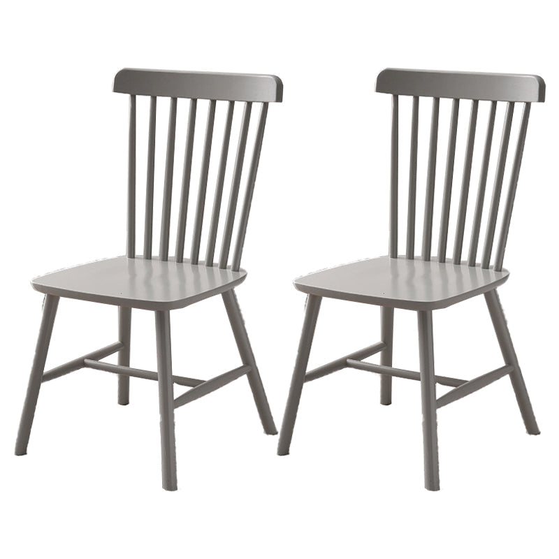 Contemporary Wood Restaurant Side Chair Windsor Back Dining Chair Grey 2 Piece Set Clearhalo ' kitchen&dining_furn' 'Dining Chairs' 'Dining Tables & Seating' 'dining_chair' 'furn' 'furn_dining_chair' 'Furniture' 'furniture_dining_chair' 'Kitchen & Dining Furniture' 'kitchen' 4330712