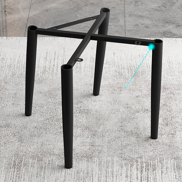 Leather Dining Armchairs Upholstered Solid Back Arm Chairs with Black Legs Clearhalo ' kitchen&dining_furn' 'Dining Chairs' 'Dining Tables & Seating' 'dining_chair' 'furn' 'furn_dining_chair' 'Furniture' 'furniture_dining_chair' 'Kitchen & Dining Furniture' 'kitchen' 4330778