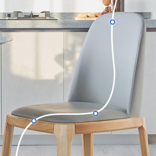 Modern Wood Dining Room Chair Upholstered Armless Dining Chairs for Home Use Clearhalo ' kitchen&dining_furn' 'Dining Chairs' 'Dining Tables & Seating' 'dining_chair' 'furn' 'furn_dining_chair' 'Furniture' 'furniture_dining_chair' 'Kitchen & Dining Furniture' 'kitchen' 4330789