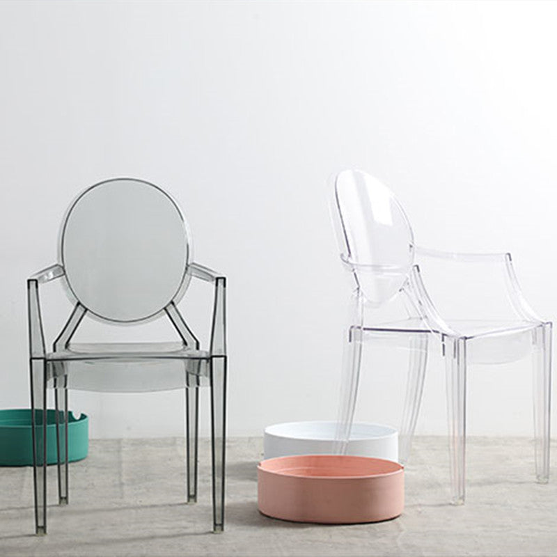 Nordic Style Plastic Dining Room Chair Stacking Dining Arm Chair for Restaurant Use Clearhalo ' kitchen&dining_furn' 'Dining Chairs' 'Dining Tables & Seating' 'dining_chair' 'furn' 'furn_dining_chair' 'Furniture' 'furniture_dining_chair' 'Kitchen & Dining Furniture' 'kitchen' 4330801