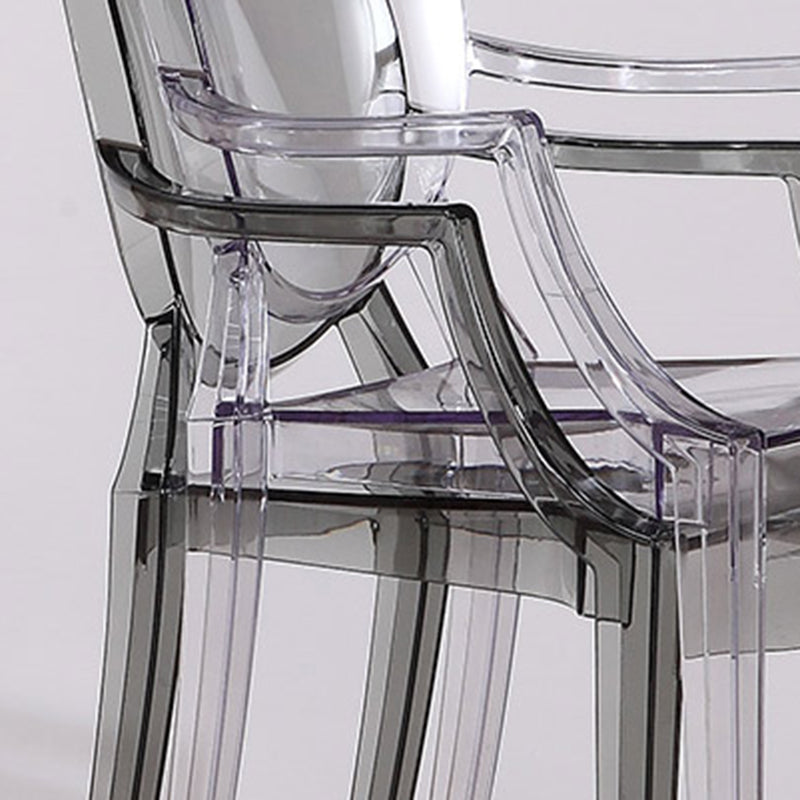 Nordic Style Plastic Dining Room Chair Stacking Dining Arm Chair for Restaurant Use Clearhalo ' kitchen&dining_furn' 'Dining Chairs' 'Dining Tables & Seating' 'dining_chair' 'furn' 'furn_dining_chair' 'Furniture' 'furniture_dining_chair' 'Kitchen & Dining Furniture' 'kitchen' 4330814