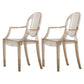 Nordic Style Plastic Dining Room Chair Stacking Dining Arm Chair for Restaurant Use Amber 2 Piece Set Clearhalo ' kitchen&dining_furn' 'Dining Chairs' 'Dining Tables & Seating' 'dining_chair' 'furn' 'furn_dining_chair' 'Furniture' 'furniture_dining_chair' 'Kitchen & Dining Furniture' 'kitchen' 4330816
