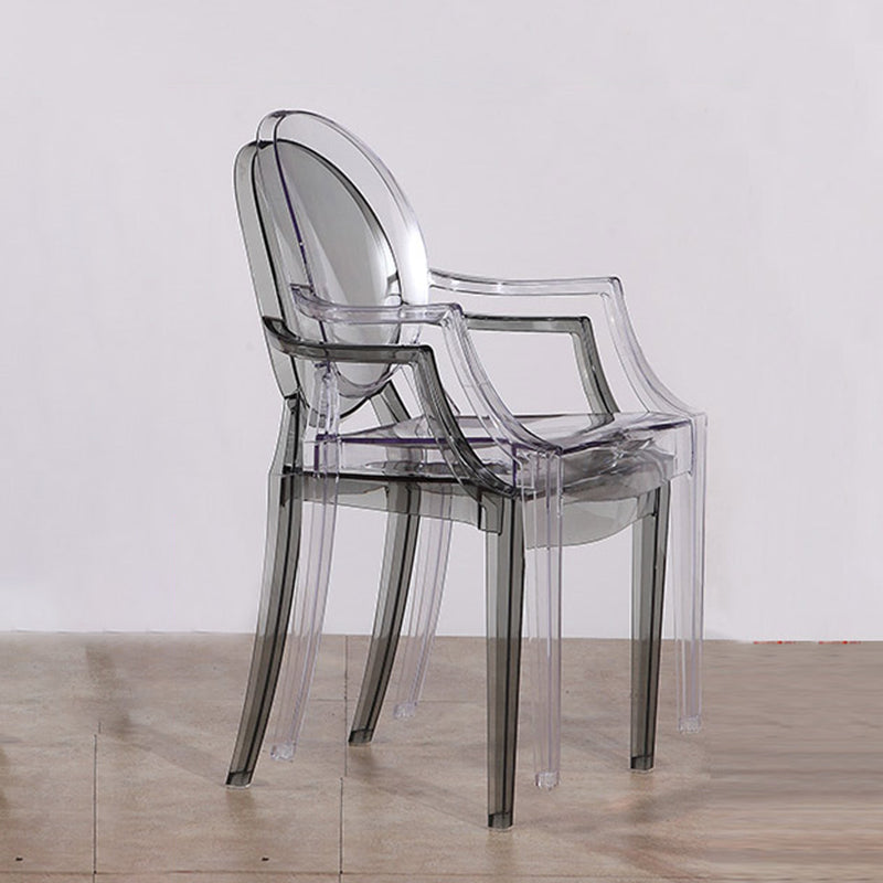 Nordic Style Plastic Dining Room Chair Stacking Dining Arm Chair for Restaurant Use Clearhalo ' kitchen&dining_furn' 'Dining Chairs' 'Dining Tables & Seating' 'dining_chair' 'furn' 'furn_dining_chair' 'Furniture' 'furniture_dining_chair' 'Kitchen & Dining Furniture' 'kitchen' 4330819