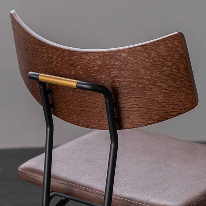 Contemporary Style Dining Chairs Armless Kitchen Side Chair with Metal Legs Clearhalo ' kitchen&dining_furn' 'Dining Chairs' 'Dining Tables & Seating' 'dining_chair' 'furn' 'furn_dining_chair' 'Furniture' 'furniture_dining_chair' 'Kitchen & Dining Furniture' 'kitchen' 4330835