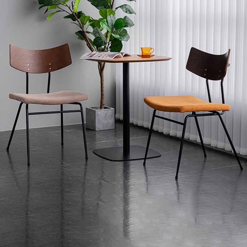 Contemporary Style Dining Chairs Armless Kitchen Side Chair with Metal Legs Clearhalo ' kitchen&dining_furn' 'Dining Chairs' 'Dining Tables & Seating' 'dining_chair' 'furn' 'furn_dining_chair' 'Furniture' 'furniture_dining_chair' 'Kitchen & Dining Furniture' 'kitchen' 4330839