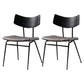 Contemporary Style Dining Chairs Armless Kitchen Side Chair with Metal Legs Dark Coffee 2 Piece Set Clearhalo ' kitchen&dining_furn' 'Dining Chairs' 'Dining Tables & Seating' 'dining_chair' 'furn' 'furn_dining_chair' 'Furniture' 'furniture_dining_chair' 'Kitchen & Dining Furniture' 'kitchen' 4330850