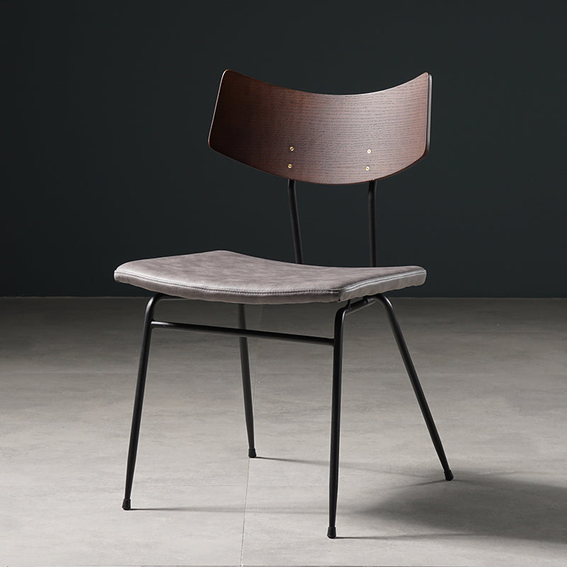 Contemporary Style Dining Chairs Armless Kitchen Side Chair with Metal Legs Light Brown 1 Piece Clearhalo ' kitchen&dining_furn' 'Dining Chairs' 'Dining Tables & Seating' 'dining_chair' 'furn' 'furn_dining_chair' 'Furniture' 'furniture_dining_chair' 'Kitchen & Dining Furniture' 'kitchen' 4330852