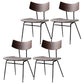 Contemporary Style Dining Chairs Armless Kitchen Side Chair with Metal Legs Light Brown 4 Piece Set Clearhalo ' kitchen&dining_furn' 'Dining Chairs' 'Dining Tables & Seating' 'dining_chair' 'furn' 'furn_dining_chair' 'Furniture' 'furniture_dining_chair' 'Kitchen & Dining Furniture' 'kitchen' 4330854