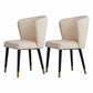 Indoor Scandinavian Side Chair Wood Upholstered Wingback Dining Room Chair White 2 Piece Set Clearhalo ' kitchen&dining_furn' 'Dining Chairs' 'Dining Tables & Seating' 'dining_chair' 'furn' 'furn_dining_chair' 'Furniture' 'furniture_dining_chair' 'Kitchen & Dining Furniture' 'kitchen' 4330866
