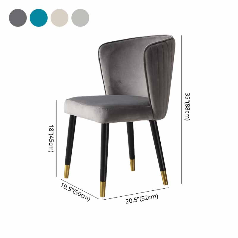Indoor Scandinavian Side Chair Wood Upholstered Wingback Dining Room Chair Clearhalo ' kitchen&dining_furn' 'Dining Chairs' 'Dining Tables & Seating' 'dining_chair' 'furn' 'furn_dining_chair' 'Furniture' 'furniture_dining_chair' 'Kitchen & Dining Furniture' 'kitchen' 4330880
