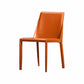 Designer Style Restaurant Solid Back Side Chair Saddle Leather Dining Chair Clearhalo ' kitchen&dining_furn' 'Dining Chairs' 'Dining Tables & Seating' 'dining_chair' 'furn' 'furn_dining_chair' 'Furniture' 'furniture_dining_chair' 'Kitchen & Dining Furniture' 'kitchen' 4330901