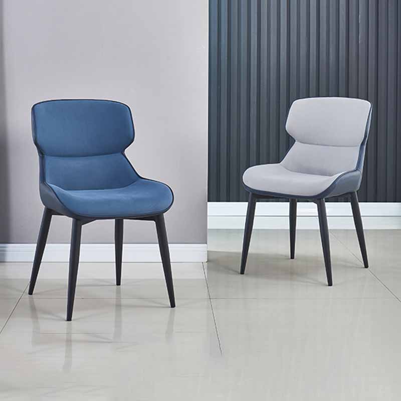 Industrial Metal Dining Room Chair Faux Leather Dining Armchair for Restaurant Use Clearhalo ' kitchen&dining_furn' 'Dining Chairs' 'Dining Tables & Seating' 'dining_chair' 'furn' 'furn_dining_chair' 'Furniture' 'furniture_dining_chair' 'Kitchen & Dining Furniture' 'kitchen' 4330909