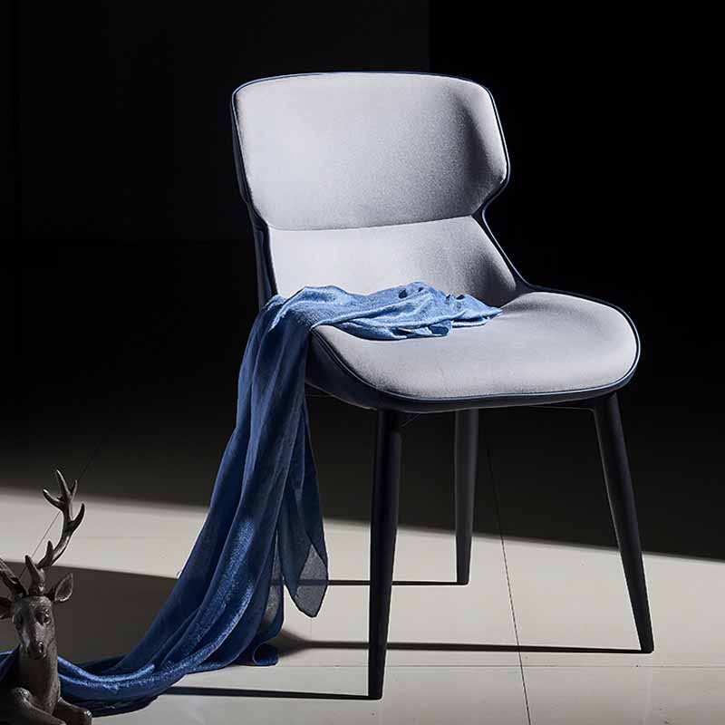 Industrial Metal Dining Room Chair Faux Leather Dining Armchair for Restaurant Use Clearhalo ' kitchen&dining_furn' 'Dining Chairs' 'Dining Tables & Seating' 'dining_chair' 'furn' 'furn_dining_chair' 'Furniture' 'furniture_dining_chair' 'Kitchen & Dining Furniture' 'kitchen' 4330914