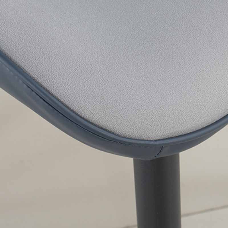 Industrial Metal Dining Room Chair Faux Leather Dining Armchair for Restaurant Use Clearhalo ' kitchen&dining_furn' 'Dining Chairs' 'Dining Tables & Seating' 'dining_chair' 'furn' 'furn_dining_chair' 'Furniture' 'furniture_dining_chair' 'Kitchen & Dining Furniture' 'kitchen' 4330921