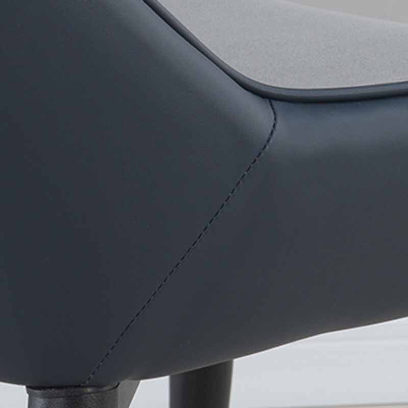 Industrial Metal Dining Room Chair Faux Leather Dining Armchair for Restaurant Use Clearhalo ' kitchen&dining_furn' 'Dining Chairs' 'Dining Tables & Seating' 'dining_chair' 'furn' 'furn_dining_chair' 'Furniture' 'furniture_dining_chair' 'Kitchen & Dining Furniture' 'kitchen' 4330923