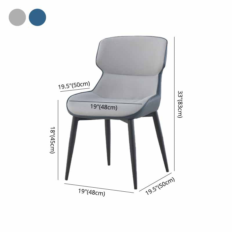 Industrial Metal Dining Room Chair Faux Leather Dining Armchair for Restaurant Use Clearhalo ' kitchen&dining_furn' 'Dining Chairs' 'Dining Tables & Seating' 'dining_chair' 'furn' 'furn_dining_chair' 'Furniture' 'furniture_dining_chair' 'Kitchen & Dining Furniture' 'kitchen' 4330924