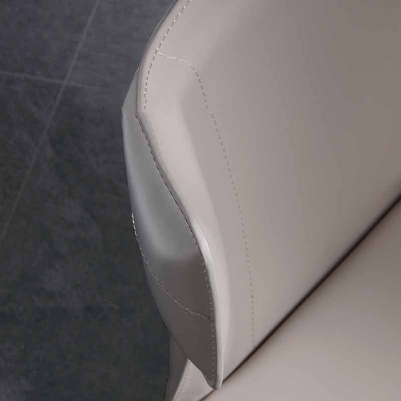 Designer Style Restaurant Wingback Side Chair Saddle Leather Dining Chair Clearhalo ' kitchen&dining_furn' 'Dining Chairs' 'Dining Tables & Seating' 'dining_chair' 'furn' 'furn_dining_chair' 'Furniture' 'furniture_dining_chair' 'Kitchen & Dining Furniture' 'kitchen' 4330953