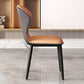 Contemporary Restaurant Wingback Side Chair Leather Dining Chairs with Black Legs Clearhalo ' kitchen&dining_furn' 'Dining Chairs' 'Dining Tables & Seating' 'dining_chair' 'furn' 'furn_dining_chair' 'Furniture' 'furniture_dining_chair' 'Kitchen & Dining Furniture' 'kitchen' 4330980