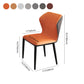 Contemporary Restaurant Wingback Side Chair Leather Dining Chairs with Black Legs Clearhalo ' kitchen&dining_furn' 'Dining Chairs' 'Dining Tables & Seating' 'dining_chair' 'furn' 'furn_dining_chair' 'Furniture' 'furniture_dining_chair' 'Kitchen & Dining Furniture' 'kitchen' 4330984