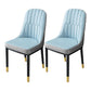 Nordic Style Kitchen Metal Dining Chair Dining Parsons Armless Side Chairs Gray-Blue 2 Piece Set Black Gold Clearhalo ' kitchen&dining_furn' 'Dining Chairs' 'Dining Tables & Seating' 'dining_chair' 'furn' 'furn_dining_chair' 'Furniture' 'furniture_dining_chair' 'Kitchen & Dining Furniture' 'kitchen' 4330993