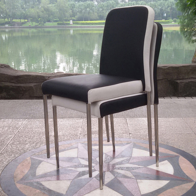 Modern Style Dining Chairs Armless Side Chair with Metal Legs for Kitchen Clearhalo ' kitchen&dining_furn' 'Dining Chairs' 'Dining Tables & Seating' 'dining_chair' 'furn' 'furn_dining_chair' 'Furniture' 'furniture_dining_chair' 'Kitchen & Dining Furniture' 'kitchen' 4331015