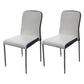 Modern Style Dining Chairs Armless Side Chair with Metal Legs for Kitchen White-Black 2 Piece Set Clearhalo ' kitchen&dining_furn' 'Dining Chairs' 'Dining Tables & Seating' 'dining_chair' 'furn' 'furn_dining_chair' 'Furniture' 'furniture_dining_chair' 'Kitchen & Dining Furniture' 'kitchen' 4331016