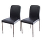Modern Style Dining Chairs Armless Side Chair with Metal Legs for Kitchen Black White 2 Piece Set Clearhalo ' kitchen&dining_furn' 'Dining Chairs' 'Dining Tables & Seating' 'dining_chair' 'furn' 'furn_dining_chair' 'Furniture' 'furniture_dining_chair' 'Kitchen & Dining Furniture' 'kitchen' 4331019