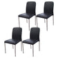 Modern Style Dining Chairs Armless Side Chair with Metal Legs for Kitchen Black 4 Piece Set Clearhalo ' kitchen&dining_furn' 'Dining Chairs' 'Dining Tables & Seating' 'dining_chair' 'furn' 'furn_dining_chair' 'Furniture' 'furniture_dining_chair' 'Kitchen & Dining Furniture' 'kitchen' 4331025