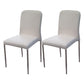Modern Style Dining Chairs Armless Side Chair with Metal Legs for Kitchen White 2 Piece Set Clearhalo ' kitchen&dining_furn' 'Dining Chairs' 'Dining Tables & Seating' 'dining_chair' 'furn' 'furn_dining_chair' 'Furniture' 'furniture_dining_chair' 'Kitchen & Dining Furniture' 'kitchen' 4331027