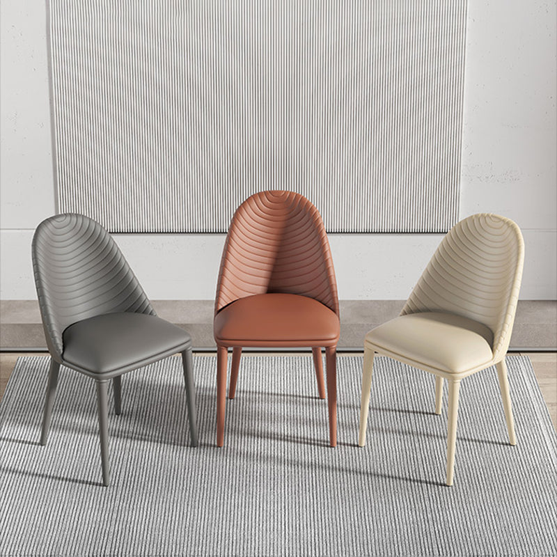 Modern Style Dining Chairs Kitchen Armless Side Chairs with Metal Legs Clearhalo ' kitchen&dining_furn' 'Dining Chairs' 'Dining Tables & Seating' 'dining_chair' 'furn' 'furn_dining_chair' 'Furniture' 'furniture_dining_chair' 'Kitchen & Dining Furniture' 'kitchen' 4331034