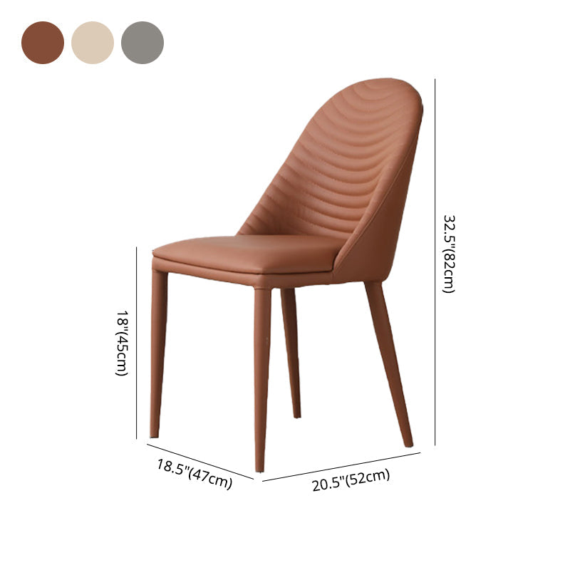 Modern Style Dining Chairs Kitchen Armless Side Chairs with Metal Legs Clearhalo ' kitchen&dining_furn' 'Dining Chairs' 'Dining Tables & Seating' 'dining_chair' 'furn' 'furn_dining_chair' 'Furniture' 'furniture_dining_chair' 'Kitchen & Dining Furniture' 'kitchen' 4331050