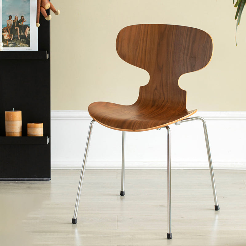 Industrial Style Metal Dining Chair Kitchen Dining Armless Side Chairs Clearhalo ' kitchen&dining_furn' 'Dining Chairs' 'Dining Tables & Seating' 'dining_chair' 'furn' 'furn_dining_chair' 'Furniture' 'furniture_dining_chair' 'Kitchen & Dining Furniture' 'kitchen' 4331051