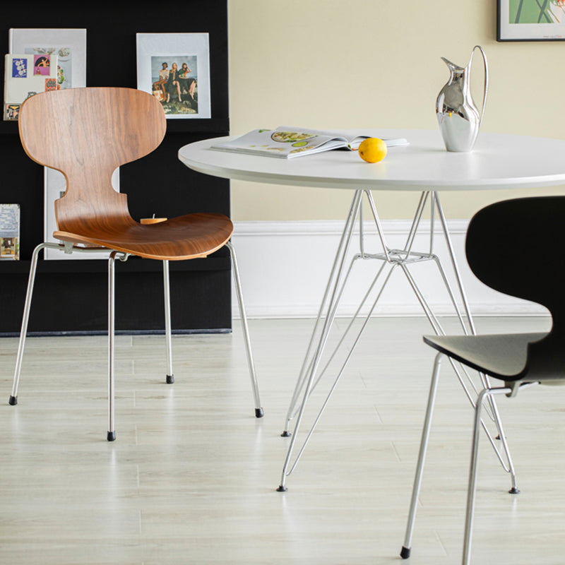 Industrial Style Metal Dining Chair Kitchen Dining Armless Side Chairs Clearhalo ' kitchen&dining_furn' 'Dining Chairs' 'Dining Tables & Seating' 'dining_chair' 'furn' 'furn_dining_chair' 'Furniture' 'furniture_dining_chair' 'Kitchen & Dining Furniture' 'kitchen' 4331054