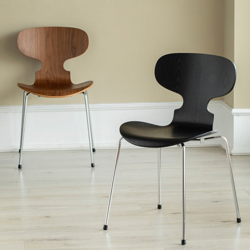 Industrial Style Metal Dining Chair Kitchen Dining Armless Side Chairs Clearhalo ' kitchen&dining_furn' 'Dining Chairs' 'Dining Tables & Seating' 'dining_chair' 'furn' 'furn_dining_chair' 'Furniture' 'furniture_dining_chair' 'Kitchen & Dining Furniture' 'kitchen' 4331064