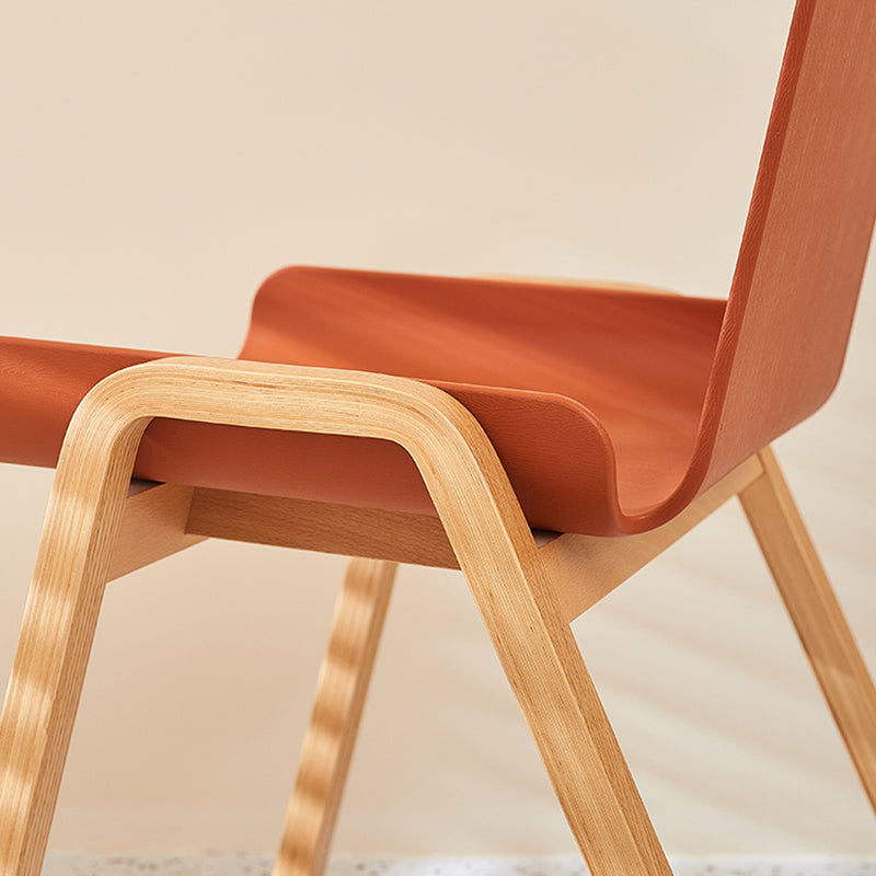 Contemporary Style Dining Chair Kitchen Armless Side Chair with Wooden Legs Clearhalo ' kitchen&dining_furn' 'Dining Chairs' 'Dining Tables & Seating' 'dining_chair' 'furn' 'furn_dining_chair' 'Furniture' 'furniture_dining_chair' 'Kitchen & Dining Furniture' 'kitchen' 4331078