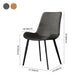 Modern Style Dining Chairs Armless Side Chairs with Metal Legs for Kitchen Clearhalo ' kitchen&dining_furn' 'Dining Chairs' 'Dining Tables & Seating' 'dining_chair' 'furn' 'furn_dining_chair' 'Furniture' 'furniture_dining_chair' 'Kitchen & Dining Furniture' 'kitchen' 4331096
