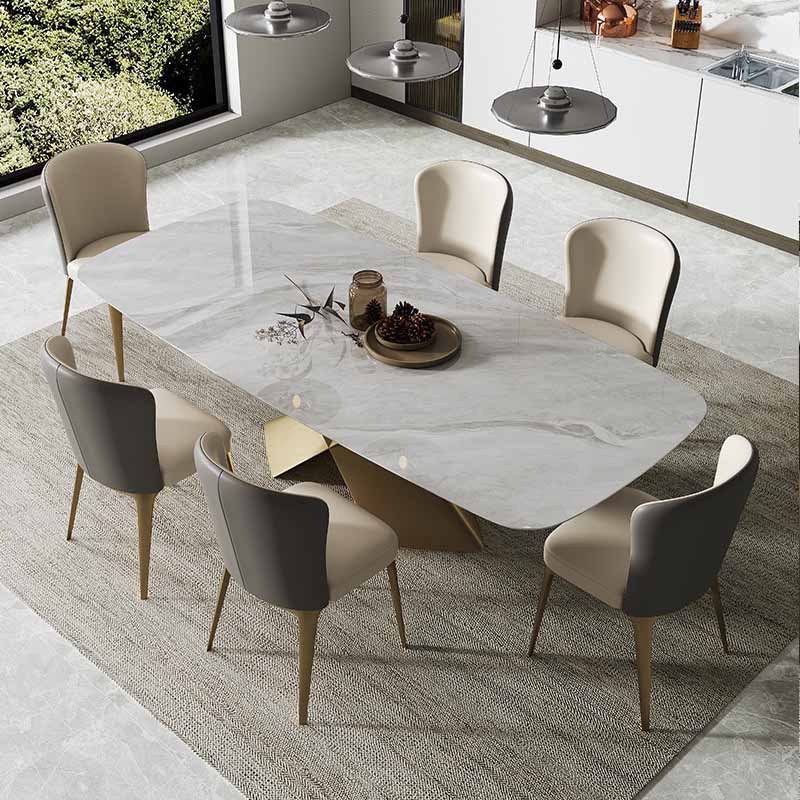 Contemporary Style Dining Chairs Metal Armless Side Parsons Chairs for Kitchen Clearhalo ' kitchen&dining_furn' 'Dining Chairs' 'Dining Tables & Seating' 'dining_chair' 'furn' 'furn_dining_chair' 'Furniture' 'furniture_dining_chair' 'Kitchen & Dining Furniture' 'kitchen' 4331137