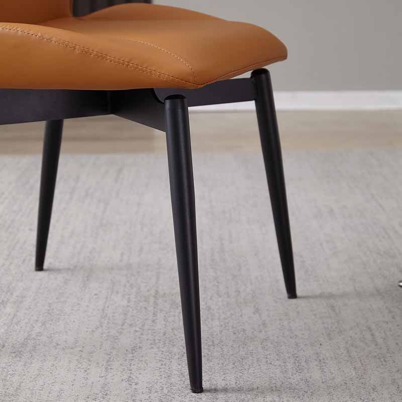 Contemporary Style Dining Chairs Armless Metal Side Wingback Chairs for Kitchen Clearhalo ' kitchen&dining_furn' 'Dining Chairs' 'Dining Tables & Seating' 'dining_chair' 'furn' 'furn_dining_chair' 'Furniture' 'furniture_dining_chair' 'Kitchen & Dining Furniture' 'kitchen' 4331149